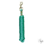 HARRYS HORSE Vezetőszár aranyszínű karabinerrel – 3 m