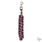 HARRYS HORSE Vezetőszár aranyszínű karabinerrel – 3 m