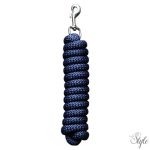 HARRYS HORSE Vezetőszár Denz, karabinerrel, ezüst színű – 2,5 m