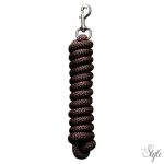 HARRYS HORSE Vezetőszár Denz, karabinerrel, ezüst színű – 2,5 m