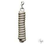 HARRYS HORSE Vezetőszár Denz, karabinerrel, ezüst színű – 2,5 m