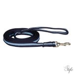 HARRYS HORSE Vezetőszár puha, forgatható karabinerrel, ezüst – 2 m