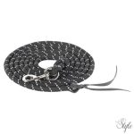 HARRYS HORSE Vezetőszár karabinerrel, ezüst – 4 m