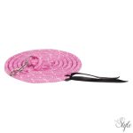 HARRYS HORSE Vezetőszár karabinerrel, ezüst – 6,8 m