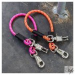 HARRYS HORSE Rugalmas utánfutó vezetőszár szett, pánikkarabinerrel, színes