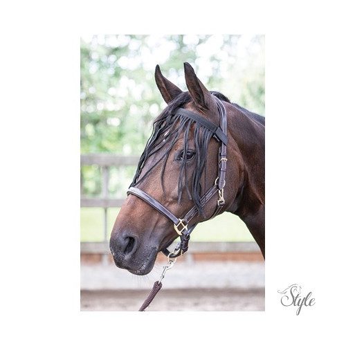 HARRYS HORSE Homlokszíj sallanggal – fekete