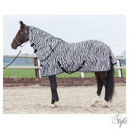 HARRYS HORSE Zebra mintás légytakaró nyakrészsel