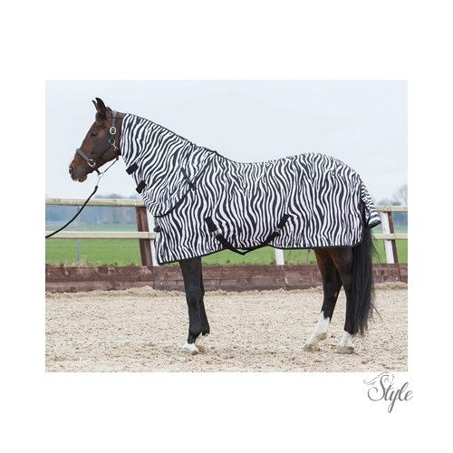 HARRYS HORSE Zebra mintás légytakaró nyakrészsel
