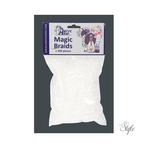 HARRYS HORSE Magic Braids – Átlátszó Fonógumik extra erővel és rugalmassággal