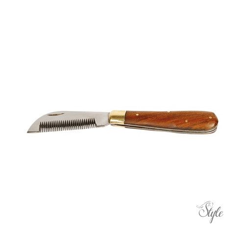 HARRYS HORSE Ritkító kés, rozsdamentes acél, fa nyéllel