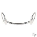 Harrys Horse egyenes szájrészű oliv zabla - 12 mm