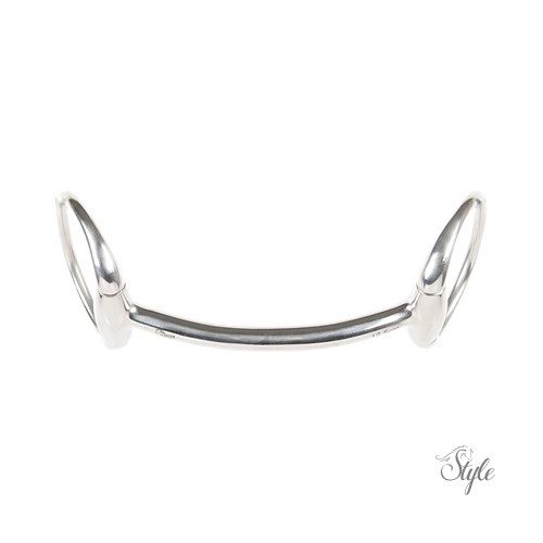 Harrys Horse egyenes szájrészű oliv zabla - 12 mm