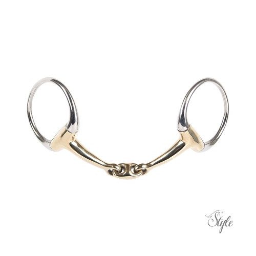 Harrys Horse duplántört réz bevonatú zabla 