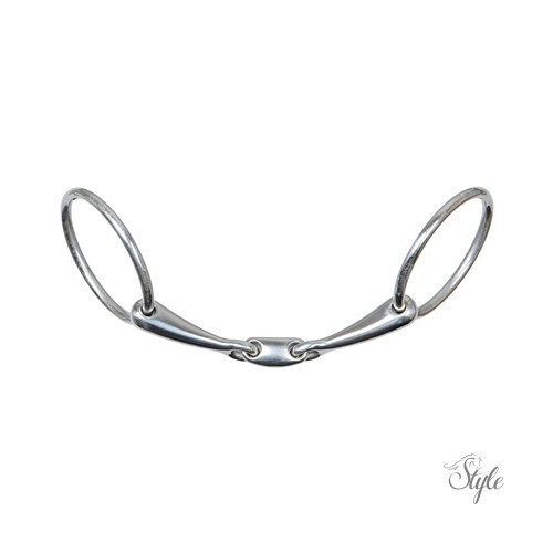 Harrys Horse duplántört laza karikás csikózabla - 14 mm