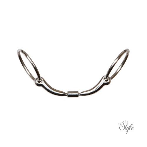 Harrys Horse duplántört görgős zabla - 14 mm