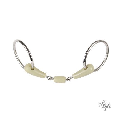 Harrys Horse almás duplántört zabla - 18 mm