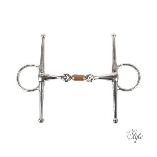 Harrys Horse réz görgős pálcás zabla - 13 mm