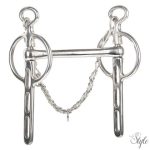 Harrys Horse Liverpool egyik oldalt csavart zabla - 15 mm