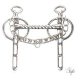 Harrys Horse Liverpool egyik oldalt csavart zabla - 15 mm