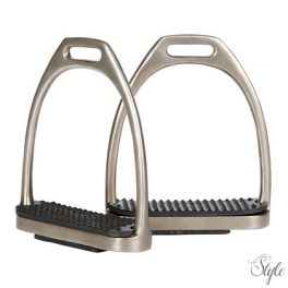 HARRYS HORSE Rozsdamentes acél kengyel – Black Steel