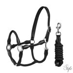 Horka bőr kötőfék és vezetőszár szett