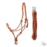 HORKA csomózott kötőfék és hozzá tartozó kiképzőszár