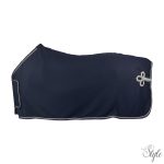 HORKA polár díszített takaró - kék