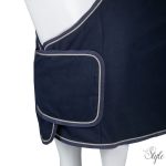 HORKA polár díszített takaró - kék