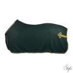 HORKA polár díszített takaró - zöld