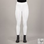 HV Polo teli szilikonos női lovaglóleggings HVPEvi White