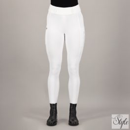 HV Polo teli szilikonos női lovaglóleggings HVPEvi White