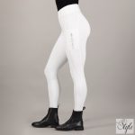 HV Polo teli szilikonos női lovaglóleggings HVPEvi White