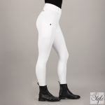 HV Polo teli szilikonos női lovaglóleggings HVPEvi White