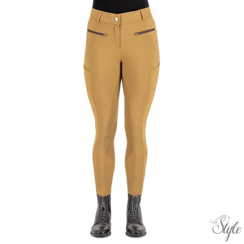 HV Polo teli szilikonos női lovaglónadrág HVPFavouritas Sporty Straw