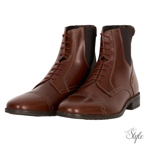 HV Polo bőr női lovaglócipő HVPLegacy Dark Brown - Gold