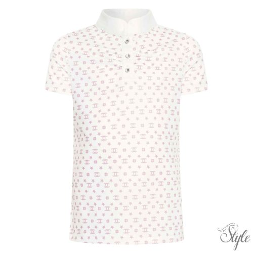 Imperial Riding technikai gyermek rövid ujjú póló IRHRoxy White-Pink