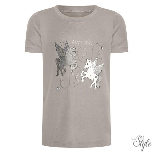 Imperial Riding gyermek rövid ujjú póló IRHStar Sky Charcoal