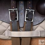 Imperial Riding bőr hasvédős heveder