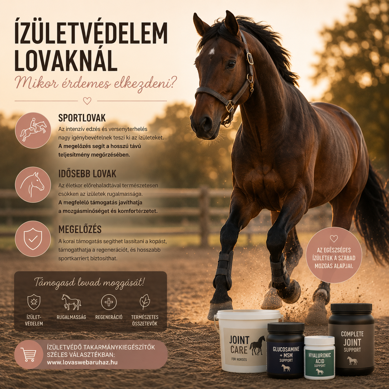 Ízületvédelem lovaknál – mikor érdemes elkezdeni?