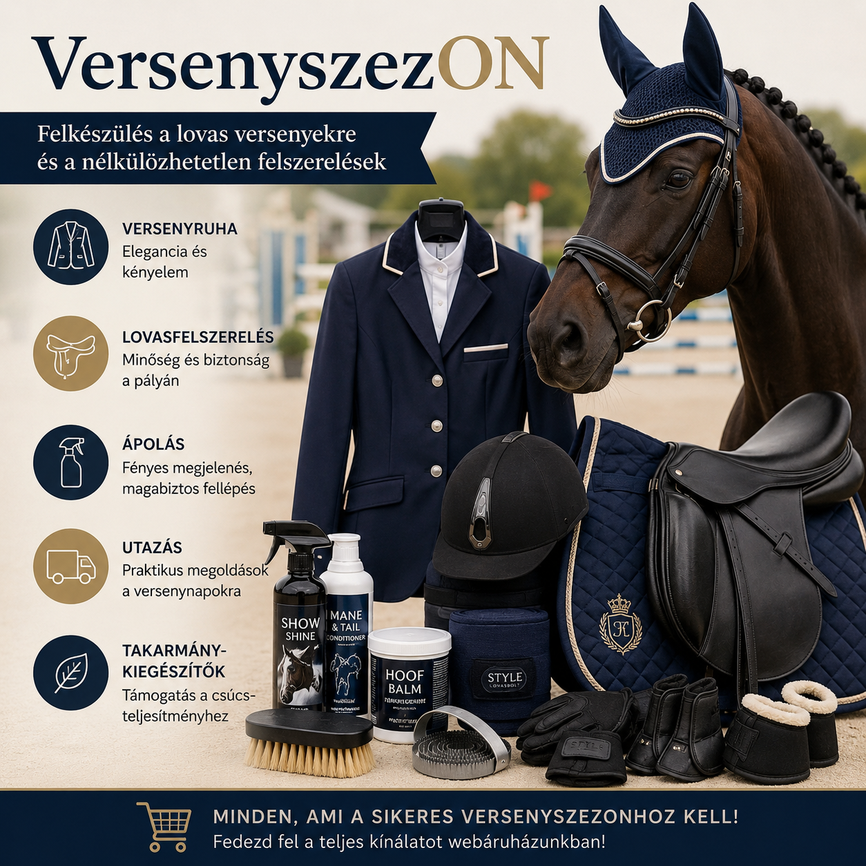 VersenyszezON – felkészülés a lovas versenyekre és a nélkülözhetetlen felszerelések